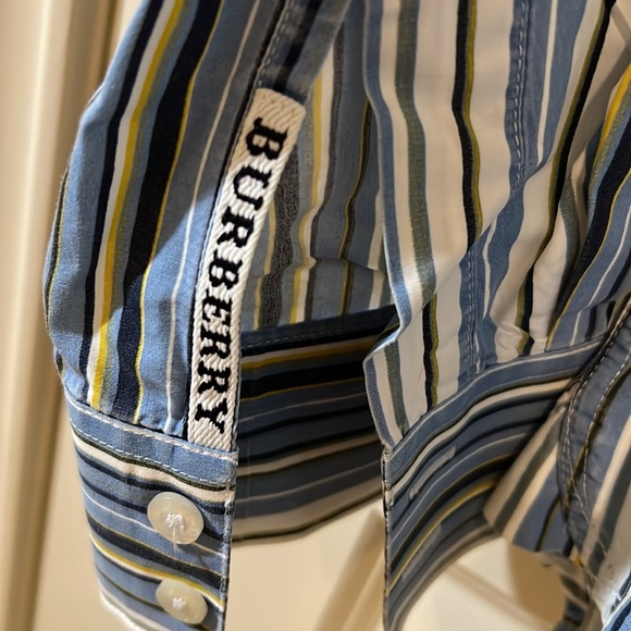 Burberry striped button up - Picture 4 of 6